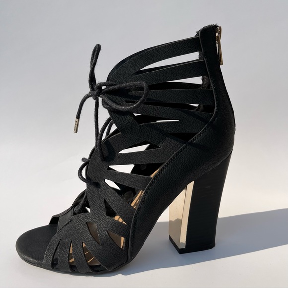 Call It Spring Lace Up Block Heels - Picture 4 of 8